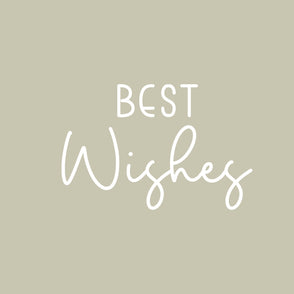 Minimalist best wishes greeting card