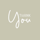 Minimalist thank you greeting card