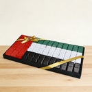 Corporate customized national day designed premium chocolate large leather tray