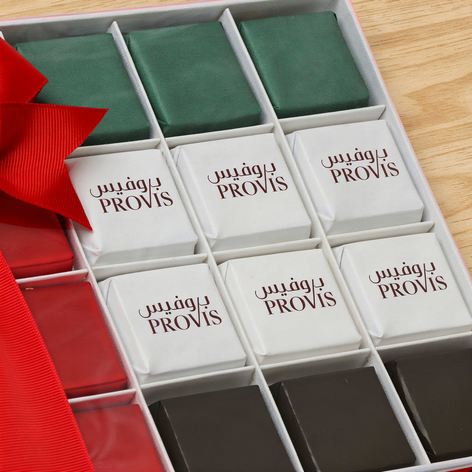 Set of 3 Corporate national day chocolate 20-piece view top box
