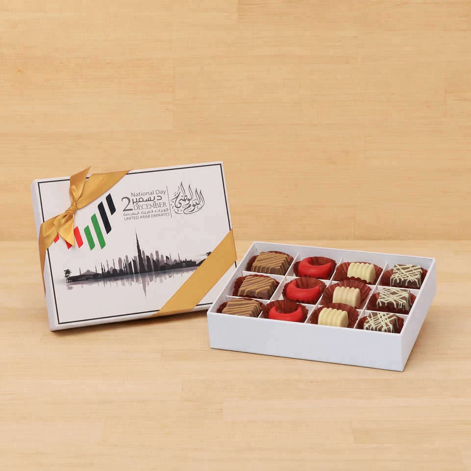 UAE national day designed premium chocolate 12P hard box