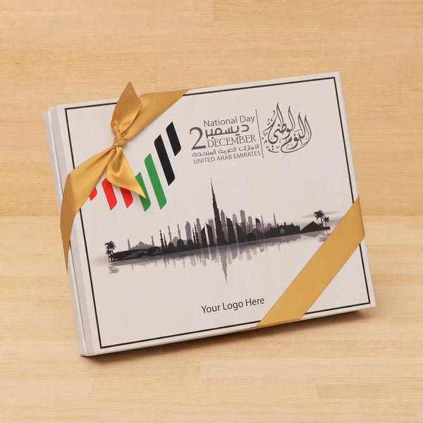 Set of 3 corporate customized UAE national day premium chocolate 20P hard box
