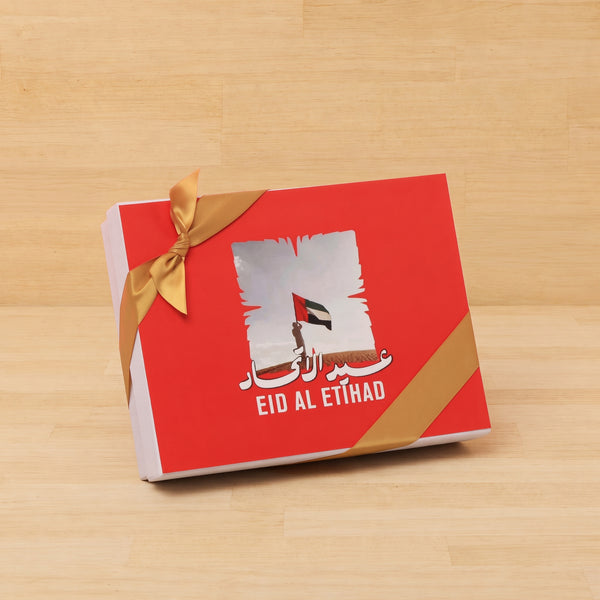 Eid al etihad designed premium chocolate 12p hard box