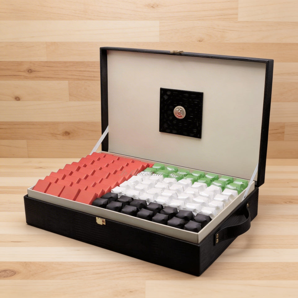 National day uae flag designed chocolate box