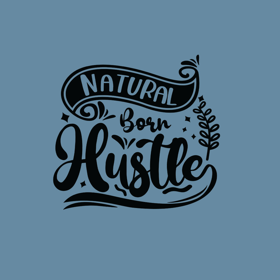 Natural born hustle greeting card