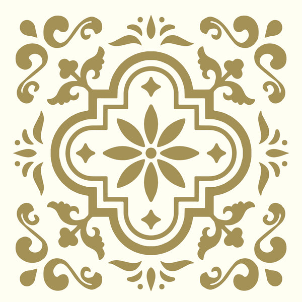 Oriental pattern greeting card