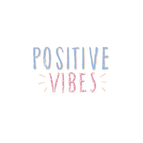 Positive vibes greeting card