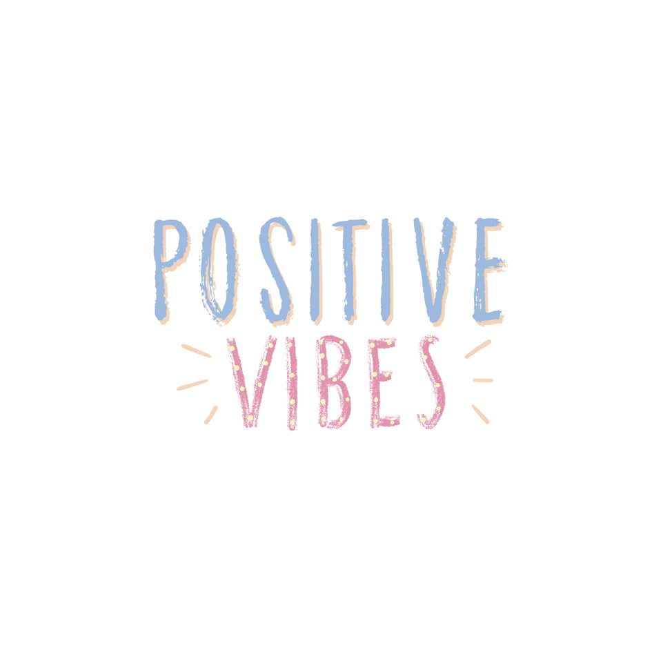 Positive vibes greeting card