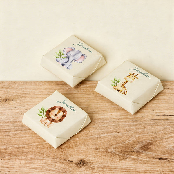 Baby boy personalized animal design premium loose chocolates