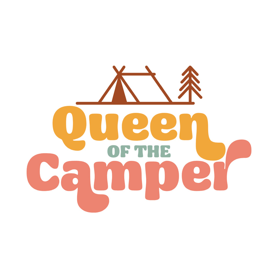 Queen of the camper greeting card