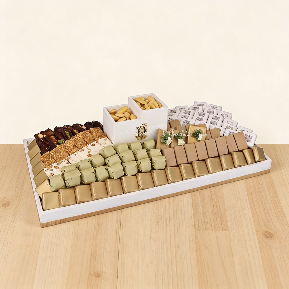 Ramadan eid chocolate & sweets leather tray