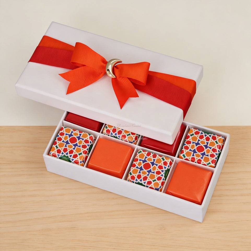 Set of 10 Ramadan design chocolate hard box