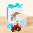 Set of 20 Eid designed candle with chocolate & dates soft box