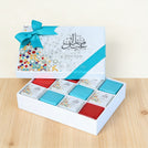 Eid designed chocolate 12-piece hard box