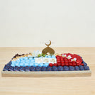 Ramadan Mubarak decorated chocolate & sweet leather tray