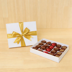 Premium chocolate 20pc white hard box...