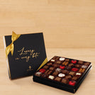 Luxury black & gold designed premium chocolate box with ribbon