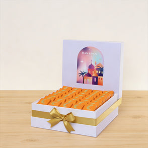 Ramadan kareem mosque designed chocol...