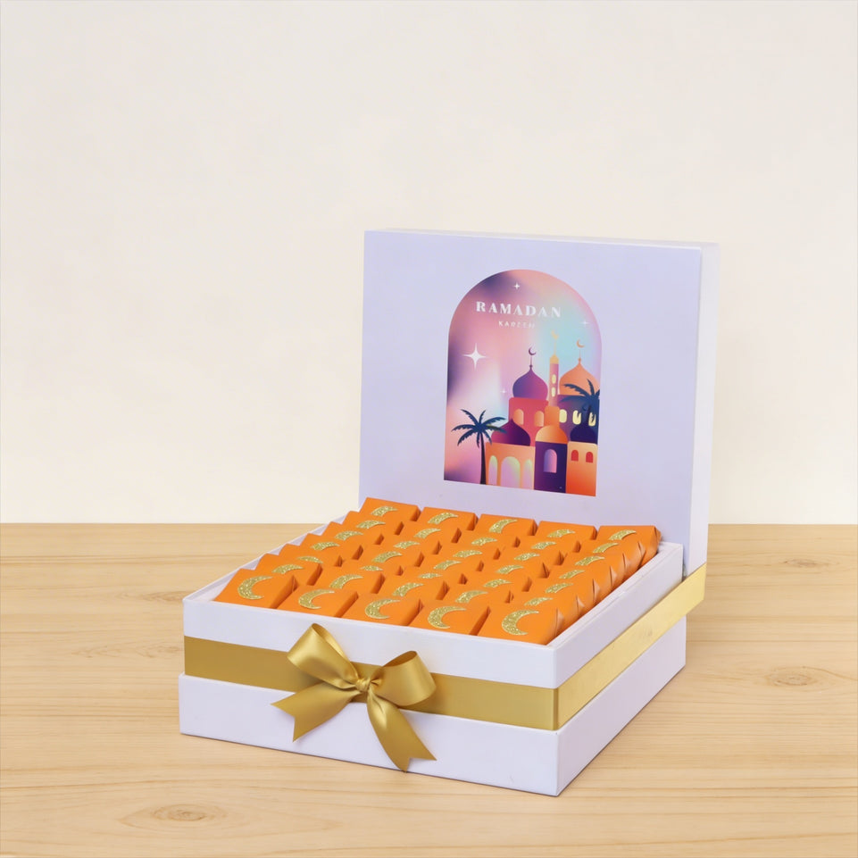 Ramadan kareem mosque designed chocolate large hamper