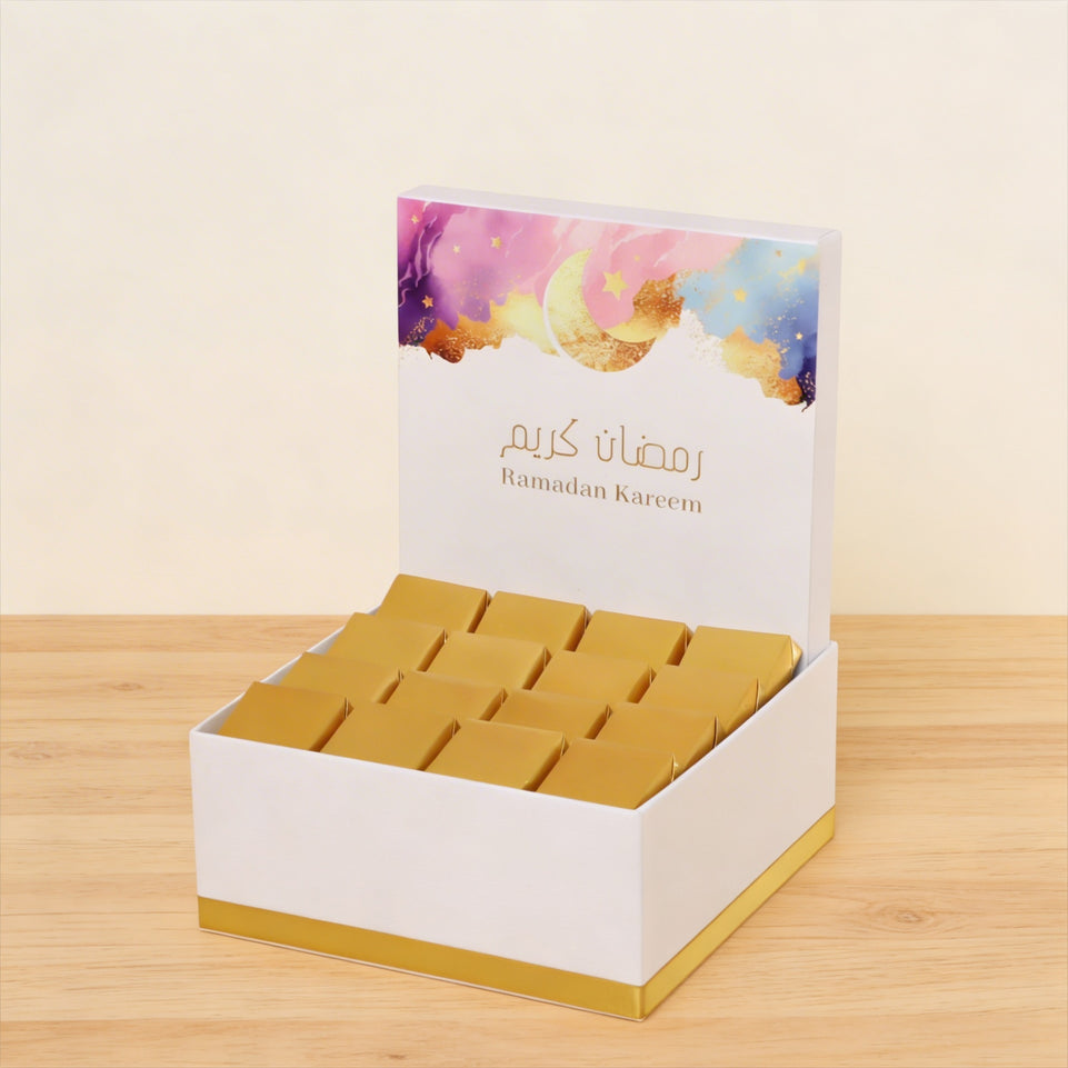 Ramadan kareem pastel designed chocolate medium hamper