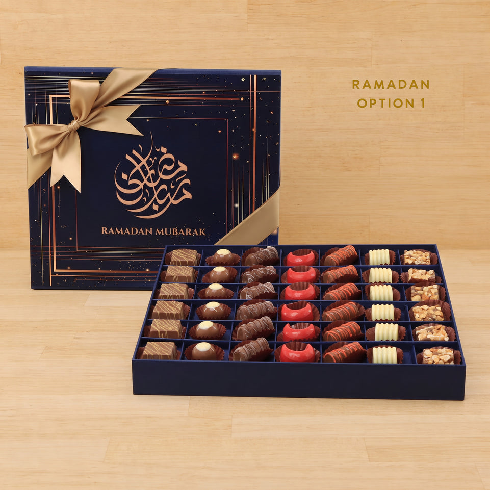 Ramadan Eid Mubarak designed premium chocolate luxury hard box