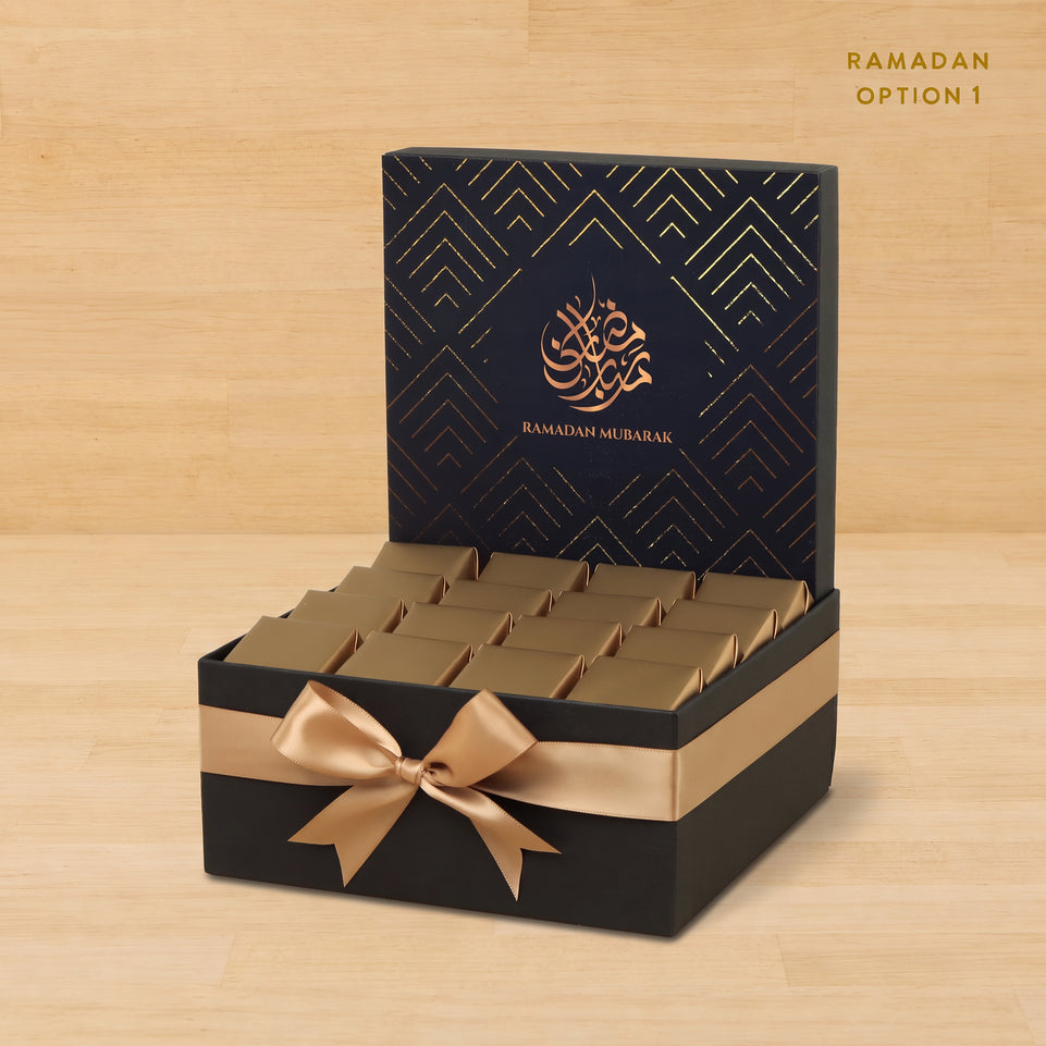 Ramadan Mubarak designed premium chocolate medium hamper