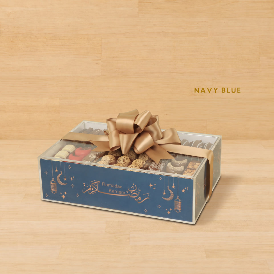 Ramadan Mubarak designed premium chocolate & sweets medium acrylic tray
