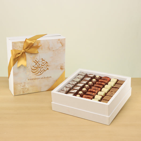Ramadan Mubarak designed premium chocolate hard box