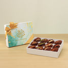 Ramadan Mubarak designed premium nut stuffed dates 12P hard box