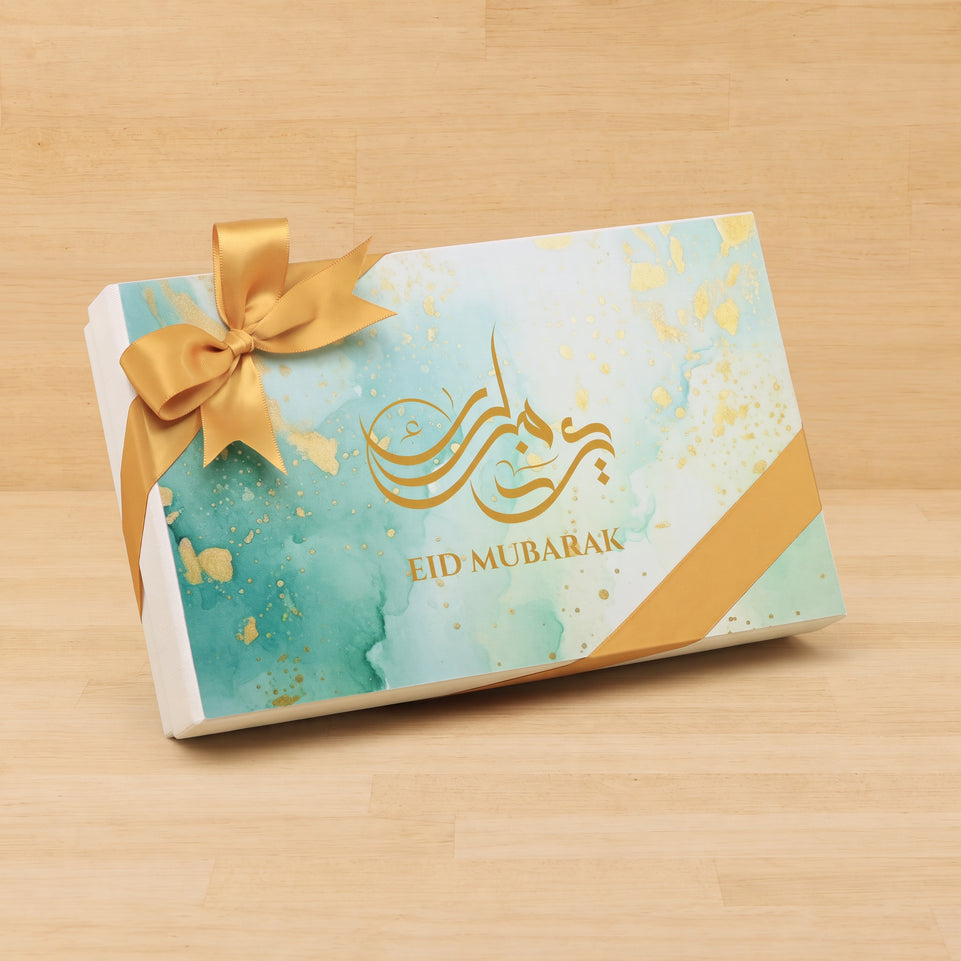 Ramadan Eid Mubarak designed premium chocolate 15P hard box