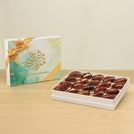 Ramadan Mubarak designed premium nut stuffed dates 20P hard box
