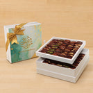 Ramadan Mubarak designed premium chocolate & dates 2-layer hard box