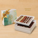 Ramadan Eid Mubarak designed premium chocolate & dates 2-layer hard box
