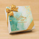 Ramadan Eid Mubarak designed premium chocolate & dates 2-layer hard box