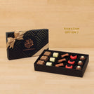 Ramadan Eid Mubarak designed premium chocolate 15P black hard box