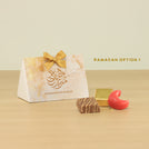Set of 20 Ramadan Eid Mubarak designed premium chocolate triangle box giveaway