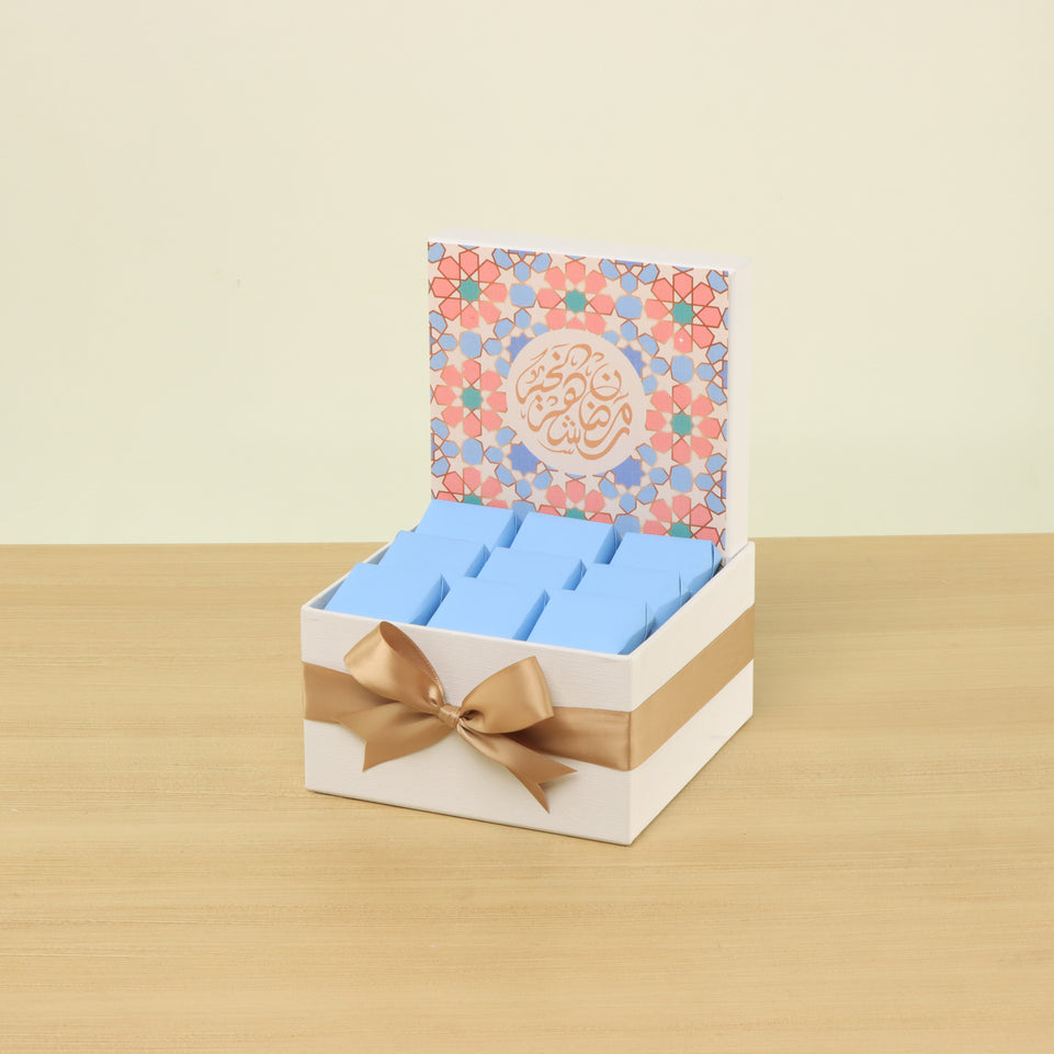 Ramadan Mubarak designed premium chocolate small hamper