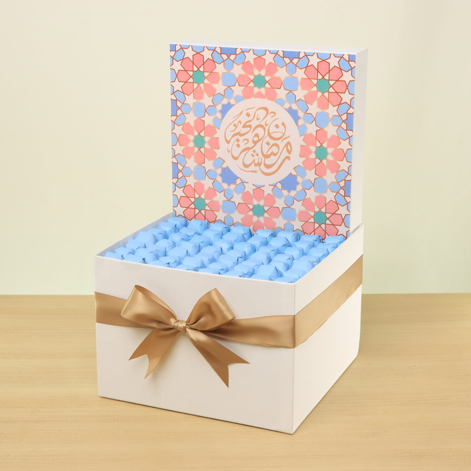 Ramadan Mubarak designed premium chocolate large hamper