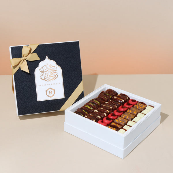 Set of 2 Corporate customized premium chocolate & dates hard box