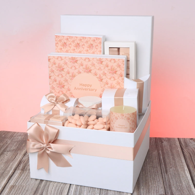 Luxury happy anniversary designed premium chocolate extra large hamper