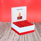 Happy diwali candle designed premium chocolate medium hamper