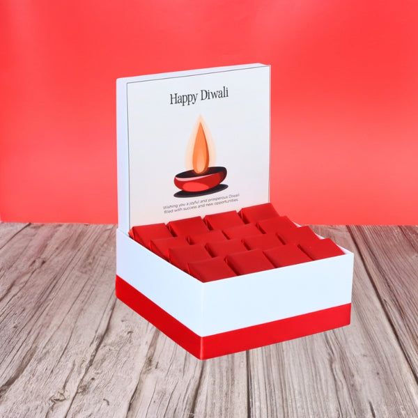 Happy diwali candle designed premium chocolate medium hamper