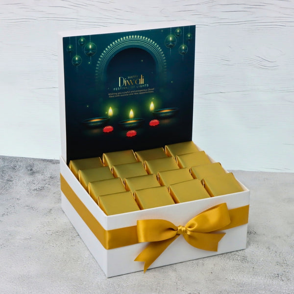 Happy Diwali designed premium chocolate medium hamper