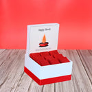 Happy diwali candle designed premium chocolate small hamper