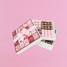 Valentine's designed chocolate 2-layer hard box