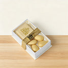 Set of 20 Eid designed chocolate and almond dragees view top box