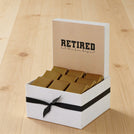"Let the fun begin" retirement designed premium chocolate small hamper