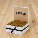 "Let the fun begin" retirement designed premium chocolate medium hamper