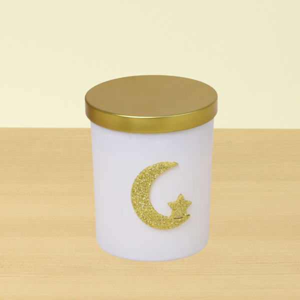 Set of 20 Ramadan gold lid scented glass candle