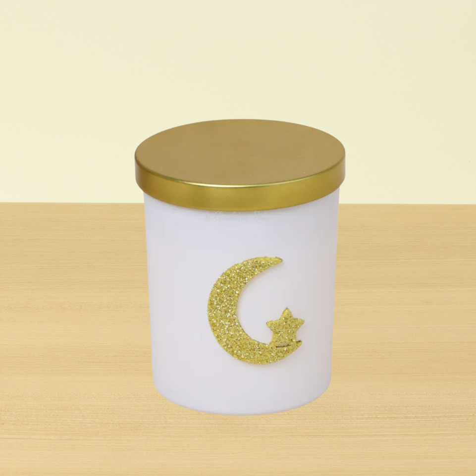 Set of 20 Ramadan gold lid scented glass candle